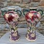 Vintage pair of Art Nouveau Vase Image 2