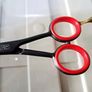 Professional Hair Cutting Scissors, Hairdressing Scissors Shears for Barber Salon Stainless Steel with High hardness of Edge. (13cm, Black) Image 2