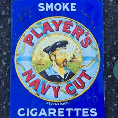 enamel sign