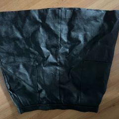 Brand new oasis black faux leather aline mini skirt