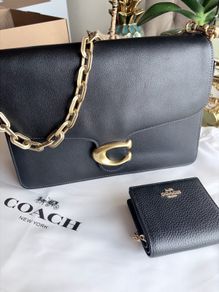 coach  chain tabby 30 in black