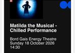 3 X stalls seat tickets to Matilda the musical