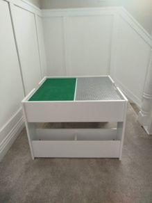 Build-It Build 'N' Store Wooden Storage Base Plate Table