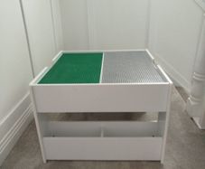 Build-It Build 'N' Store Wooden Storage Base Plate Table