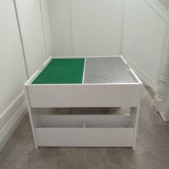 Build-It Build 'N' Store Wooden Storage Base Plate Table