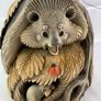 Wooden carving Hedgehog Image 6