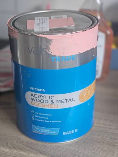 Eggshell Valspar Pink paint