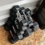 116kg used hex rubber dumbbells Image 2