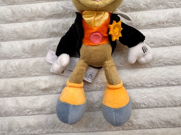 Jiminy Cricket Plush Soft Pinocchio Disney Store approx. 20 cm. Dirty Used Please see photos