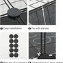 3 Tier Pet Playpen DIY Small Animal Cage Guinea Pig Rabbits Hamster Bunny Puppy Cat Metal Exercise Fence Enclosure Run Cage Metal with 3 Doors 2 Ladders 24 Panels Black 109 x 75 x 39 cm Image 4