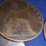 1896 Victoria Pennies. Image 2