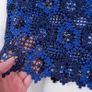 Sandro Royal Blue & Navy Floral Guipure Crochet Lace Midi Pencil Skirt 8UK/36EU Image 5
