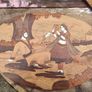 2 X Vintage Indian Rosewood Marquetry panels Image 6