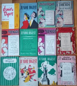 Vintage Junior Digest Magazines - International Junior Digest from 1940s to 1950s - 36 Copies