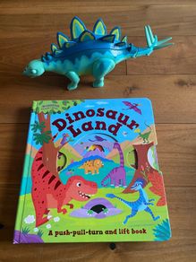 Dinosaur interactive book and toy