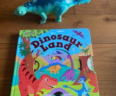 Dinosaur interactive book and toy