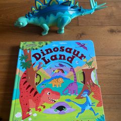 Dinosaur interactive book and toy