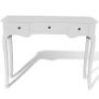 Dressing Console Table with Three Drawers White Image 3