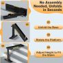 Foldable Ladder Levelers for Stairs Heavy Duty Ladder Extender Adjustable Stair Platform with Non Slip Mat Fits Ladders with Feet Spacing for Safe Height Adjustment Image 5