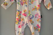 Bonds girls floral zip wondersuit size newborn very good condition