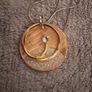Costume Jewellery/Artisan Super Long Sterling Silver Copper CZ Necklace Image 6