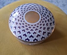 Tiffany Manhattan Blue Trinket Ceramic Box