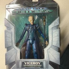 Art Asylum Star Trek Nemesis - Viceroy Action Figure with Ceremonial Reman Staff.