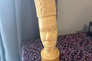 retro ivory African head
