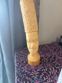 retro ivory African head