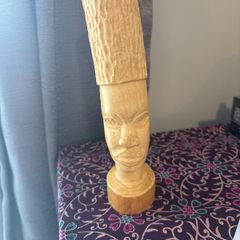 retro ivory African head