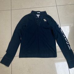 Boy's Abercrombie & Fitch Long Sleeve Navy Top Size Large