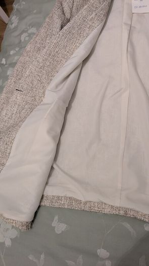 Jacket Cream and brown speckled H&M size 16