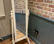 Wooden full length mirror