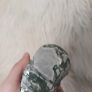 Druzy moss agate skull Image 8