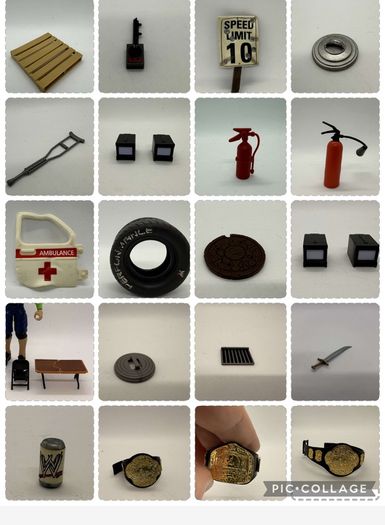 wwe Wwf WWE wrestling wrestlers figures Accesories ,Weapons & Clothing