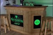Home Bar With Light up Glass