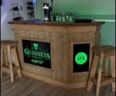 Home Bar With Light up Glass