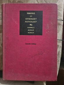 Principles Of Veterinary Pathology. Runnells Monlux Monlux. Seventh Edition  Large Volume Hardback In Good Condition.  See Photos For Same.