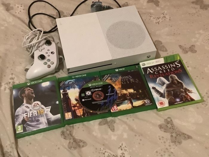xbox one + controller + games