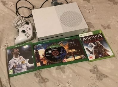 xbox one + controller + games