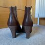 Nine West Brown Leather Ankle Boots UK 5 Image 3