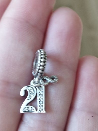 Pandora "21st Celebration" Dangle Charm.