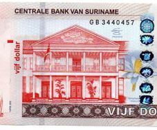 Suriname 5 Dollars