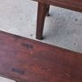 Benches Set of Two Solid Oak Antique Image 4