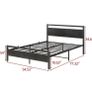 Double Bed Frames with Wood Headboard Image 9