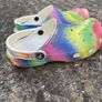 Rainbow crocs size four Image 5
