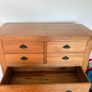 Premium Solid Oak 5-Drawer Chest (Rustic Style) Image 3
