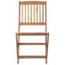 Folding Outdoor Chairs 8 pcs Solid Acacia Wood Image 3