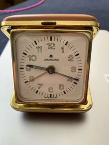 Vintage Junghans travel alarm clock