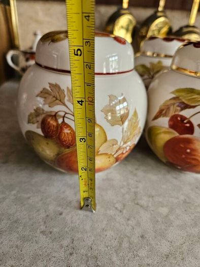 Set of stunning vintage lidded jars